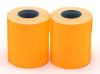 LOT DE 6 ROULEAUX 1000 ETIQUETTES POUR PINCES 21X12 ORANGE ENLEVABLE RECTANGULAI