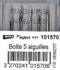 BOITE DE 5 AIGUILLES STANDARD POUR PISTOLET N°101545