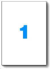 Etiquettes blanches format 210x297mm par 20