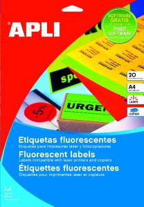 Etiquettes orange fluo 64x33.9  480u