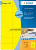HERMA étiquettes SuperPrint, 105 x 37 mm, sans bord, jaune  