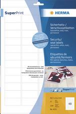 HERMA étiquettes SuperPrint, 70 x 67,7 mm, sans bord, blanc 