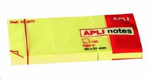 bloc 38x51mm Apli jaune 