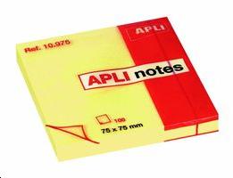 Bloc 76x76mm Apli jaune 100 feuilles